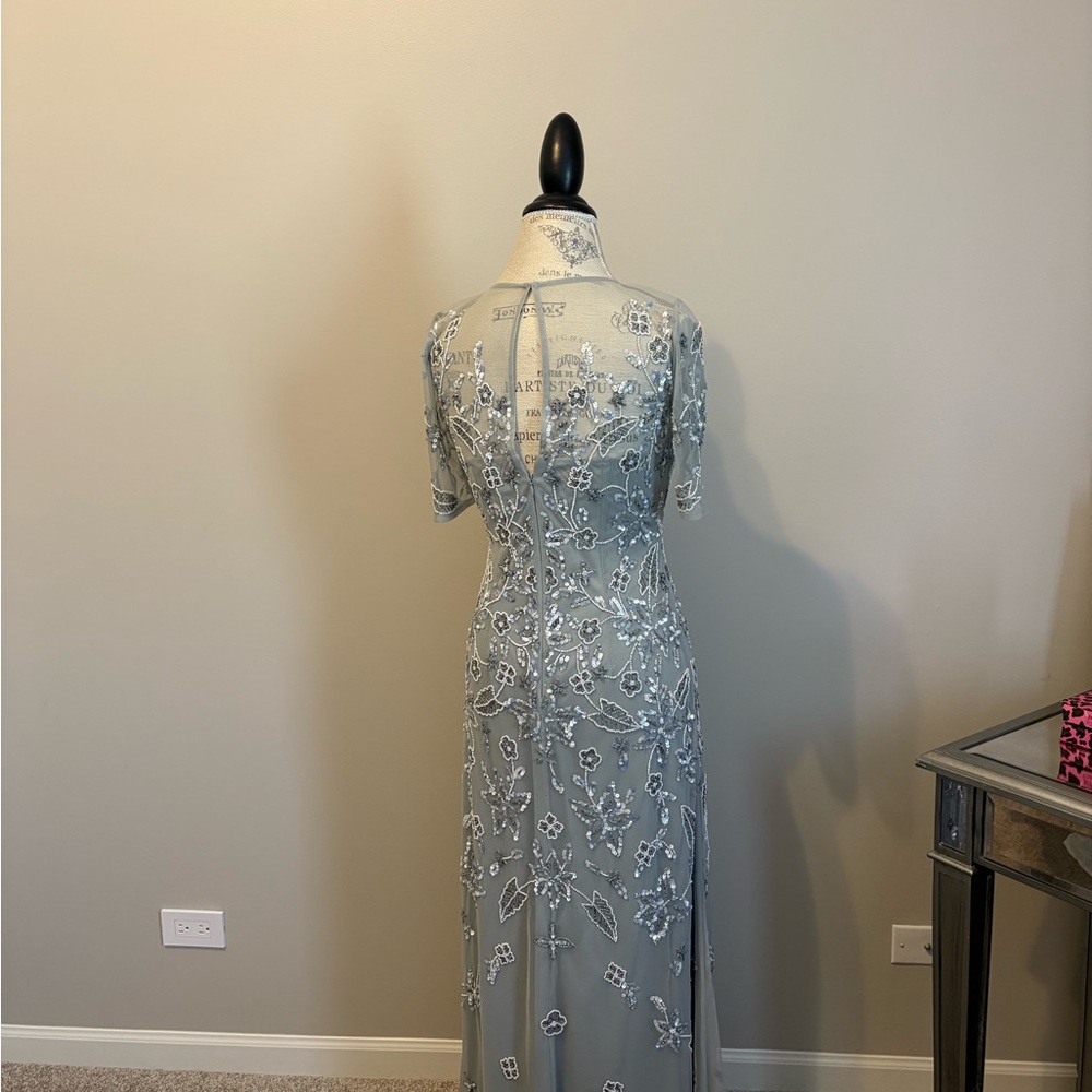 Adrianna Papell Sage Green Sequin Dress - Picture 5 of 9
